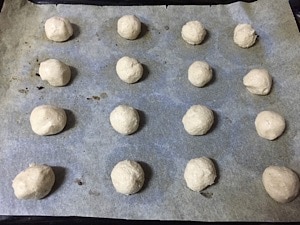 Preparando las galletas